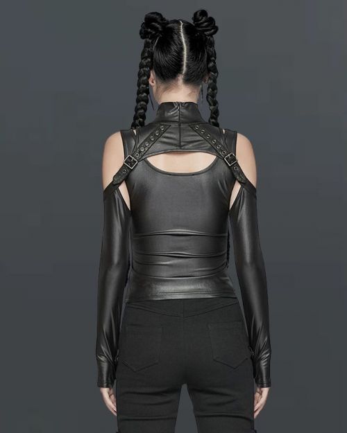 Elastic Rubberized Knitted Fabric Punk