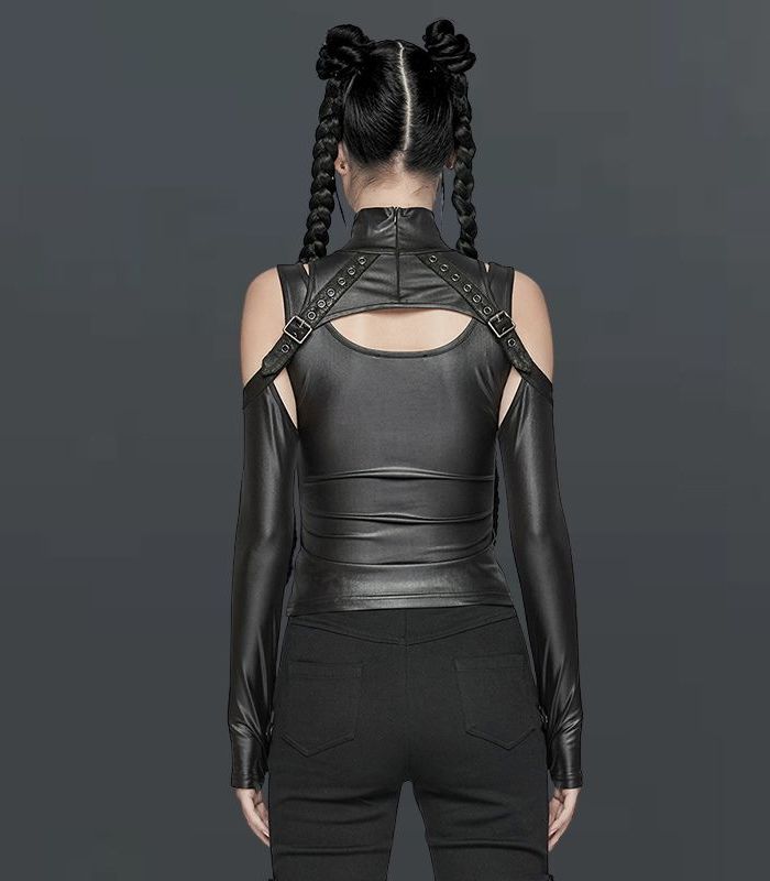 Elastic Rubberized Knitted Fabric Punk