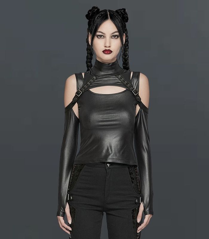 Elastic Rubberized Knitted Fabric Punk
