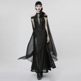 punk-rave-women-s-gothic-strappy-side-slit-dress-with-detachable-cape-31870422089843